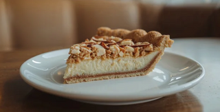 Tarta casera de almendra (porción)