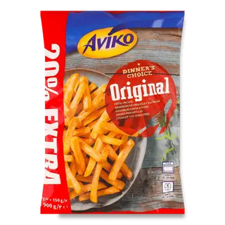 Картопля Aviko Оригінальна фрі швидкозаморожена (900г)