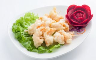 522. Gamberetti fritti al limone e miele