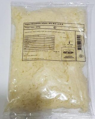 Mozzarella Ratllada Granja Armengol 200Gr.