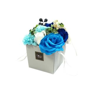 Caixa de alças flores de sabão - Azul