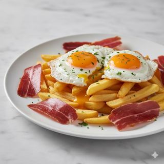 Sartén Con Jamón Serrano