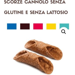 cannolo siciliano grande senza  glutine e senza lattosio 