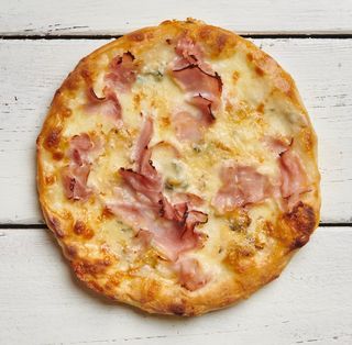 Pizza al tegamino prosciutto