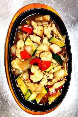 Pollo in salsa piccante