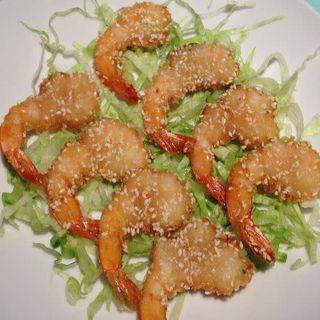Gambas Fritas con Sésamo