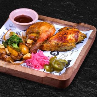 Куриные бедро на гриле