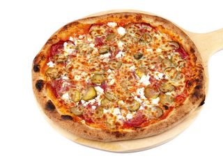 Пица С шпек и кисели краставички (450г)