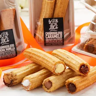Churros relleno de choclate 
