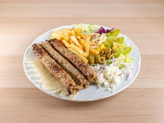 Menú Plato Seekh Kebab Grande Con Patatas