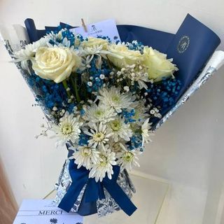 Bouquet Patchwork Bleu
