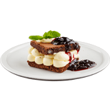Панджиало с брауни, Маскарпоне и сладко от боровинки (170г)
