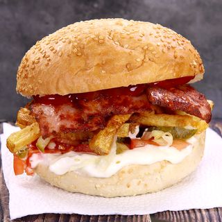 Бургер с бекон (350г)