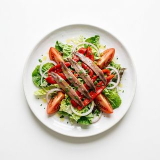ENSALADA ANCHOAS Y PIQUILLO