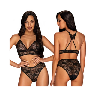 Black Kokietta Lace Set - L/xl (8637)
