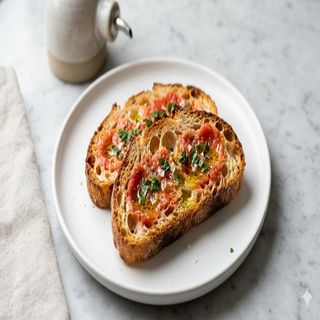 Pan De Coca Con Tomate
