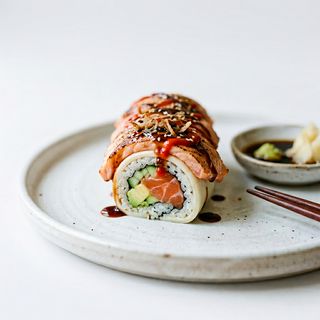 Bao roll flambè