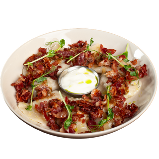 Pierogi z ziemniakami i skwarkami