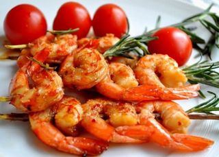 Жареные креветки