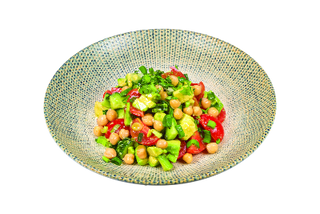 Chickpease garden salad 