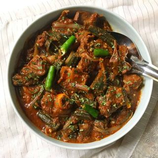 Bhindi gosht