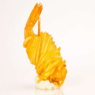 Gamberi avvolti con stick di patata - 2 pezzi