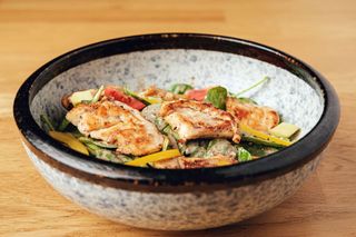 Chicken Salad with Avocado and Sesame Dressing