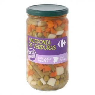 Macedonia De Verduras Sin Sal Añadida Carrefour 320 Gr.