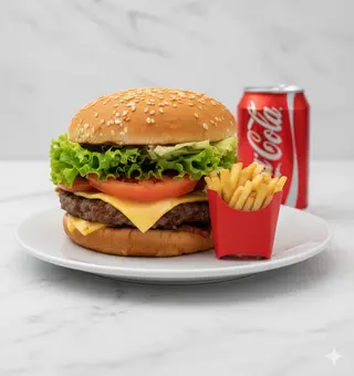 Menú Hamburguesa De Ternera Clásica