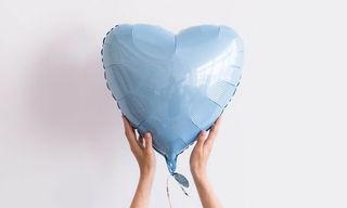  Blue Heart 1pc