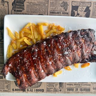 Costillar de Duroc  con salsa BBQ