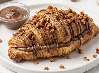 Croissant De Nutella Con Crocanti