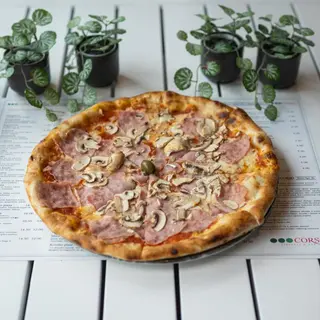 Pizza Capricciosa Chicago style 30 cm (pizza sa duplim tijestom)