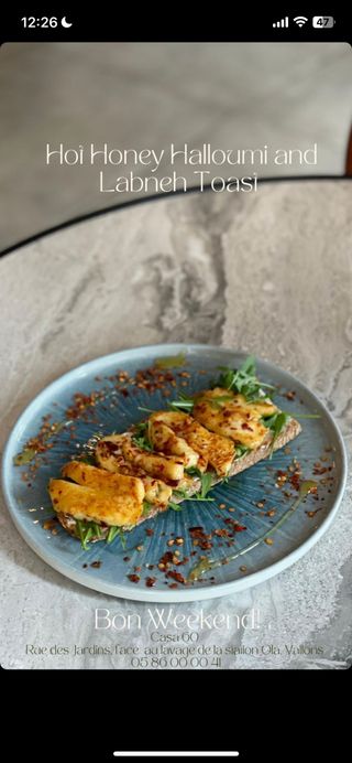 Halloumi Honey Chilli Toast