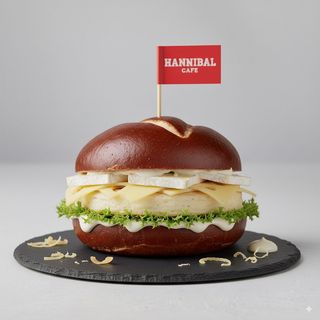 Bretzel Brie, emmenthal, mayo, riccia