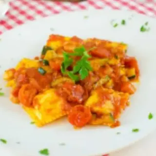 Tortelloni rellenos de marisco