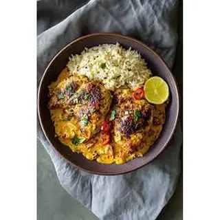 Coconut Lime Rice with Peri Peri Chicken