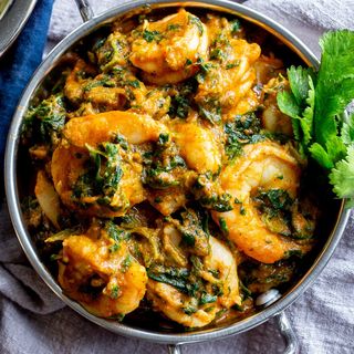 Saag Prawn
