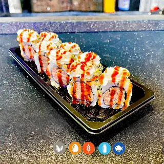 17 URAMAKI ATUN COCIDO PHILADELFIA (8U)反卷奶酪熟金枪鱼