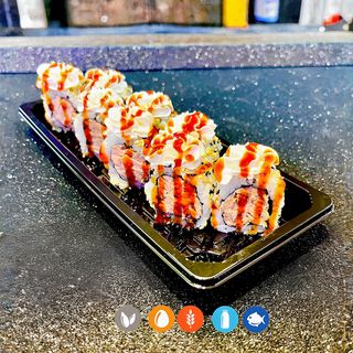 17 URAMAKI ATUN COCIDO PHILADELFIA (8U)反卷奶酪熟金枪鱼