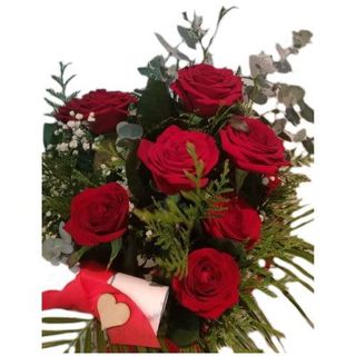 Ramo De Rosas Largas (6 Uds.)