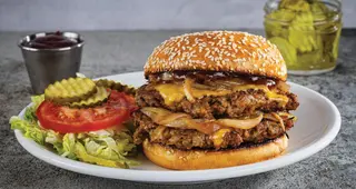Double smash burger