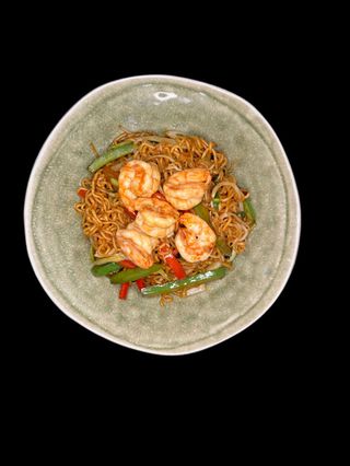 Yakisoba Con Gambas