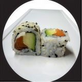 63 Aguacate ,Salmón Y Queso Con Sésamo (8 Uds.)