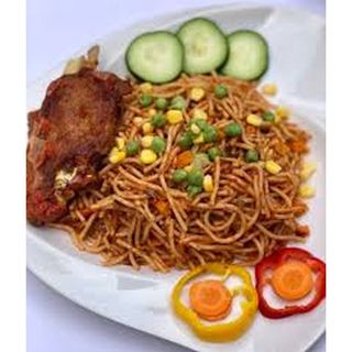 Jollof Spaghetti And Beef