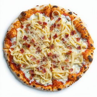 Pizza Familiar Carbonara