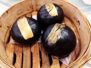 Salted Egg Black Bao