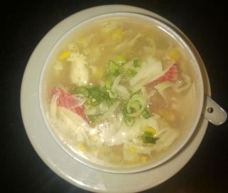 Sopa De Maíz Con Cangrejo