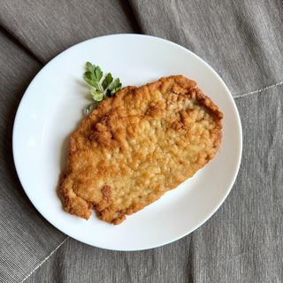 Kotlet schabowy smażony na smalcu