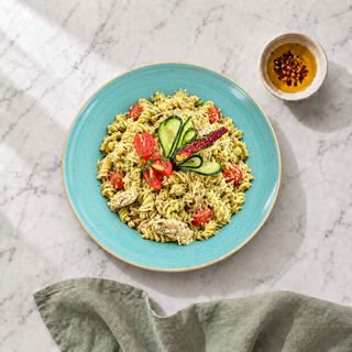 Fusili Creamy Chicken Pesto